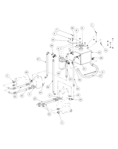 Hydro Pump Assembly Diagram and Parts List for M48-KW (53BB5DAV150-19-HP)(2003 1/2) Cub Cadet Lawn Tractor